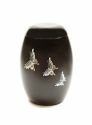 Pearl Butterfly Black Urn